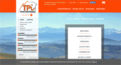 Desktop Screenshot of cazeres-immobilier.com